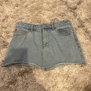 Mini Jean Skirt